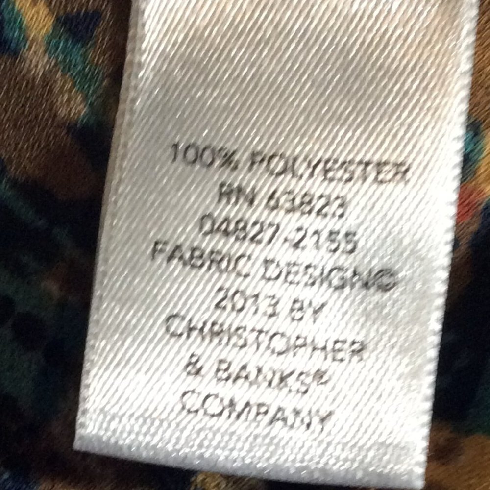 Christopher Banks Button Down Blouse with Long Sleeves Size S - Picture 7 of 8